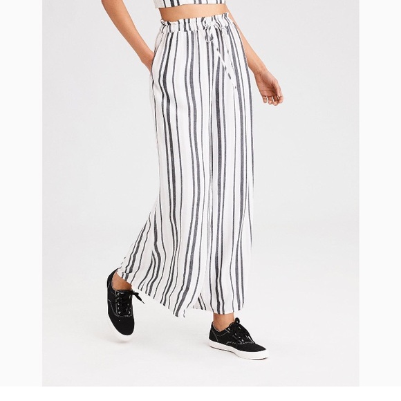 american eagle outfitters striped pants